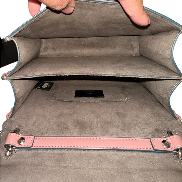 235 Preloved Fendi Vitello Liberty Scalloped Studded Small Kani - Picture 12 of 13